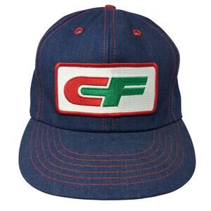 Consolidated Freightways Patch Snapback Trucker Hat Blue OS Vintage USA